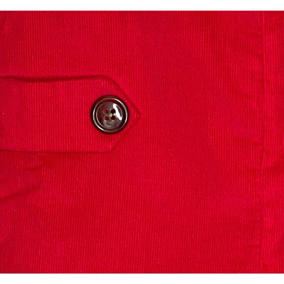 NWT Nantucket Kids Red Corduroy Kennedy Jon Jon Romper Boys 9-12 Mo - Picture 2 of 4